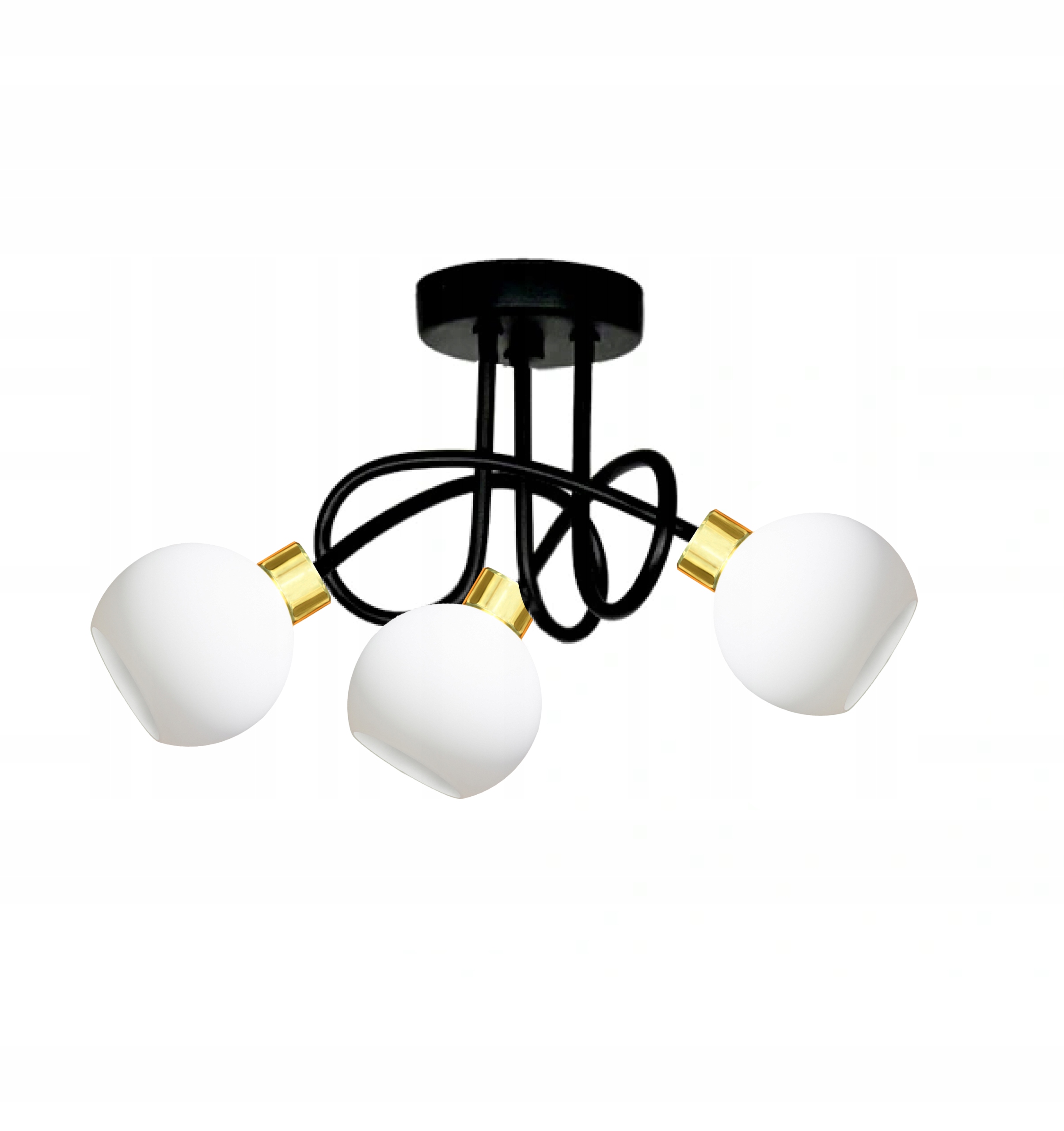 

Lampa Sufitowa Do Salonu, Kronos Złoto 5-302K Led