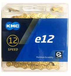 Řetěz Na Kolo Kmc e12 Ti-N Gold 12rz 130 E-bike