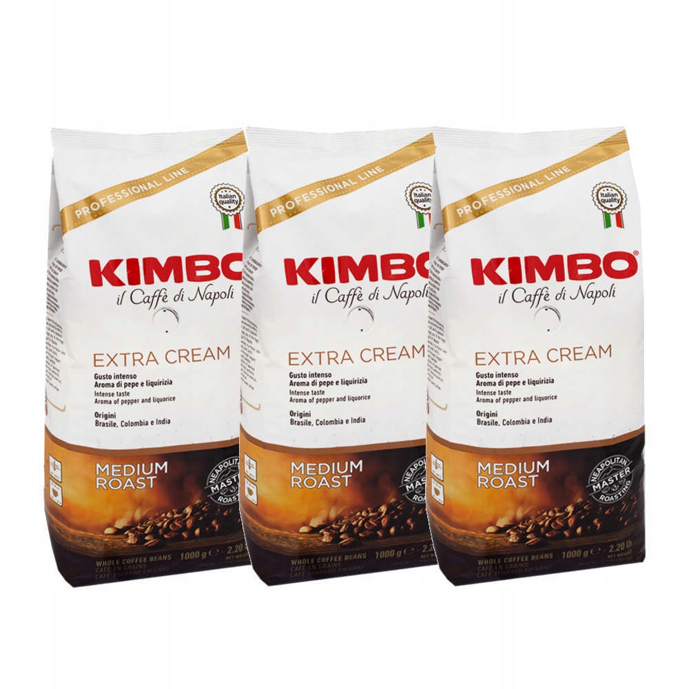 Kimbo Espresso Bar Extra Cream ziarnista 3x1kg