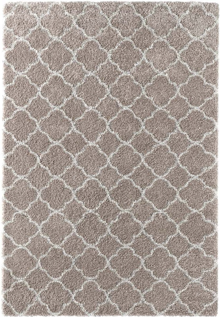 Béžový shaggy koberec Mint Rugs Luna 120 x 170 cm