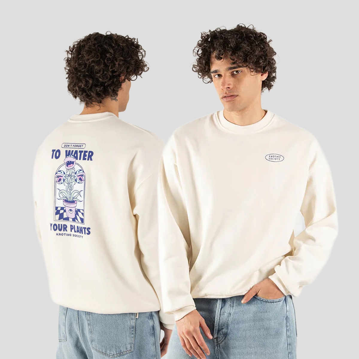 Mikina Kaotiko Don't Forget S, béžová, Městská