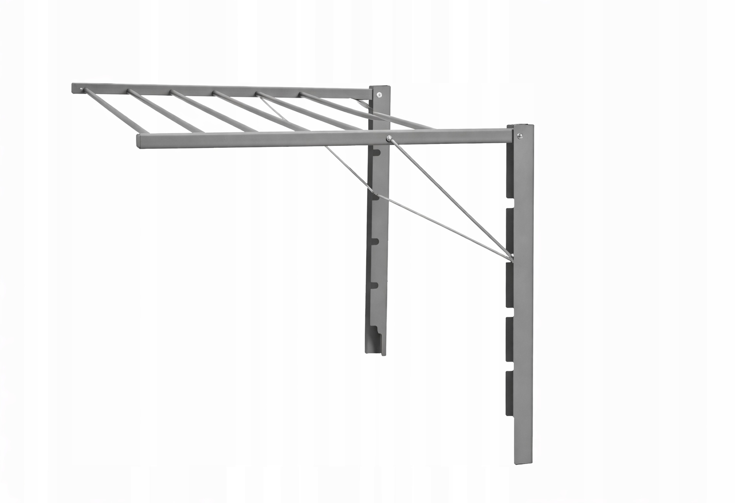 Levně Sušák na prádlo a balkonová prádlo Majka stříbrná 70 cm