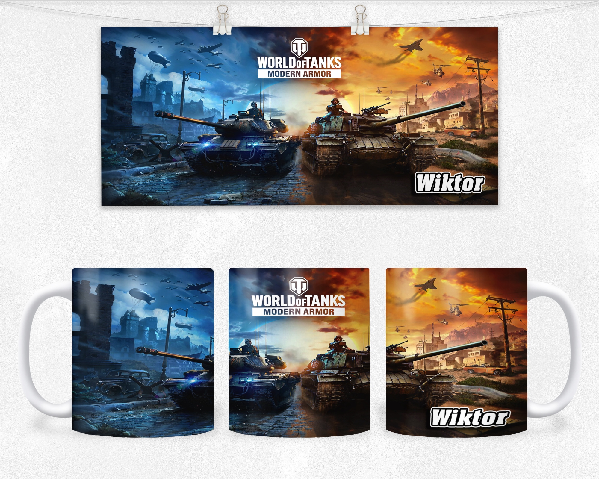 

Kubek Z Nadrukiem- World Of Tanks Dla Gracza +imię