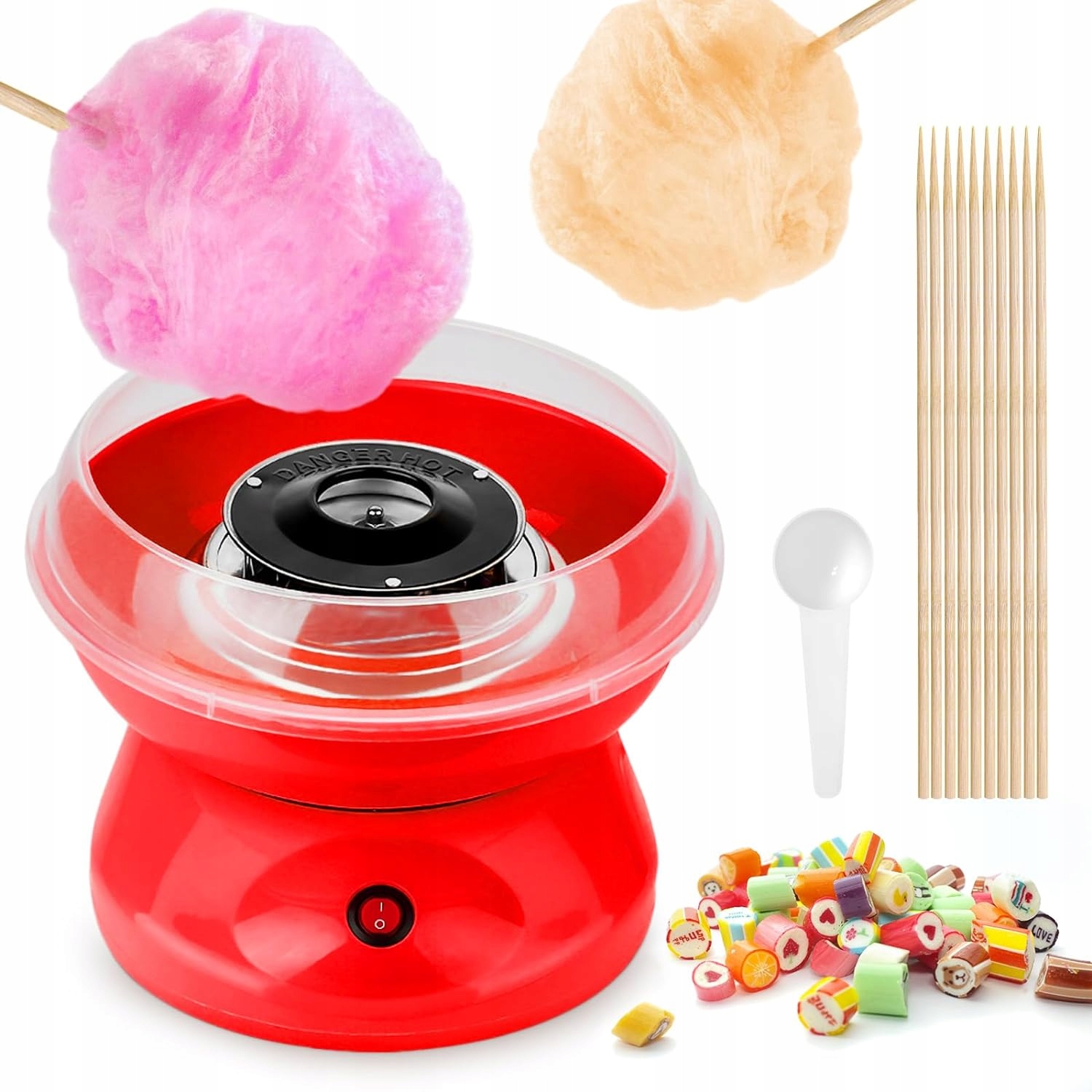 Urządzenie do waty cukrowej maszynk do domowej waty Royalty czerwony 550W Marka Royalty Line