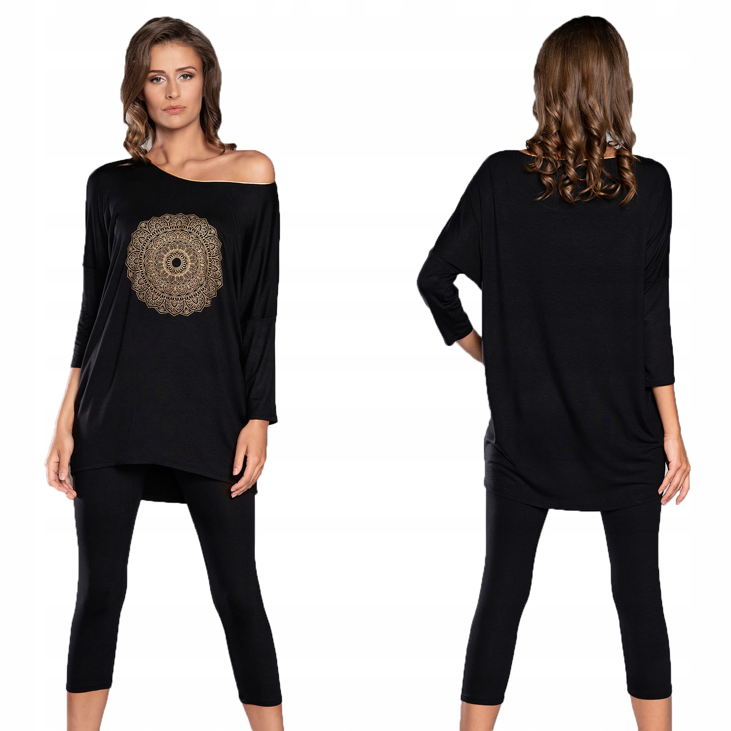 

Italian Fashion Mandala Piżama Damska Nocna XL