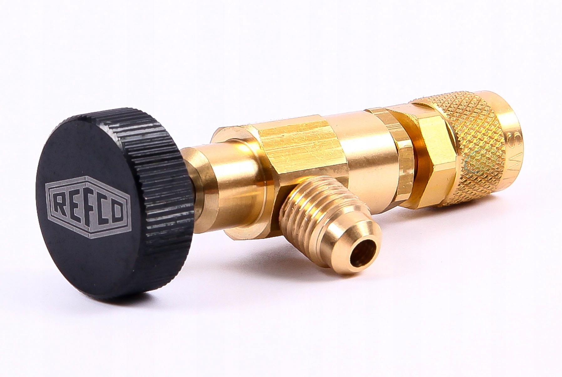 Úhlový servisní ventil A-38010 Refco 1/4" Sae