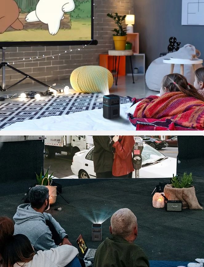 PROJEKTOR KINOWY GIER GRACZA DLP BT4.2 WiFi 5G Rozdzielczość podstawowa (px) 854 x 480