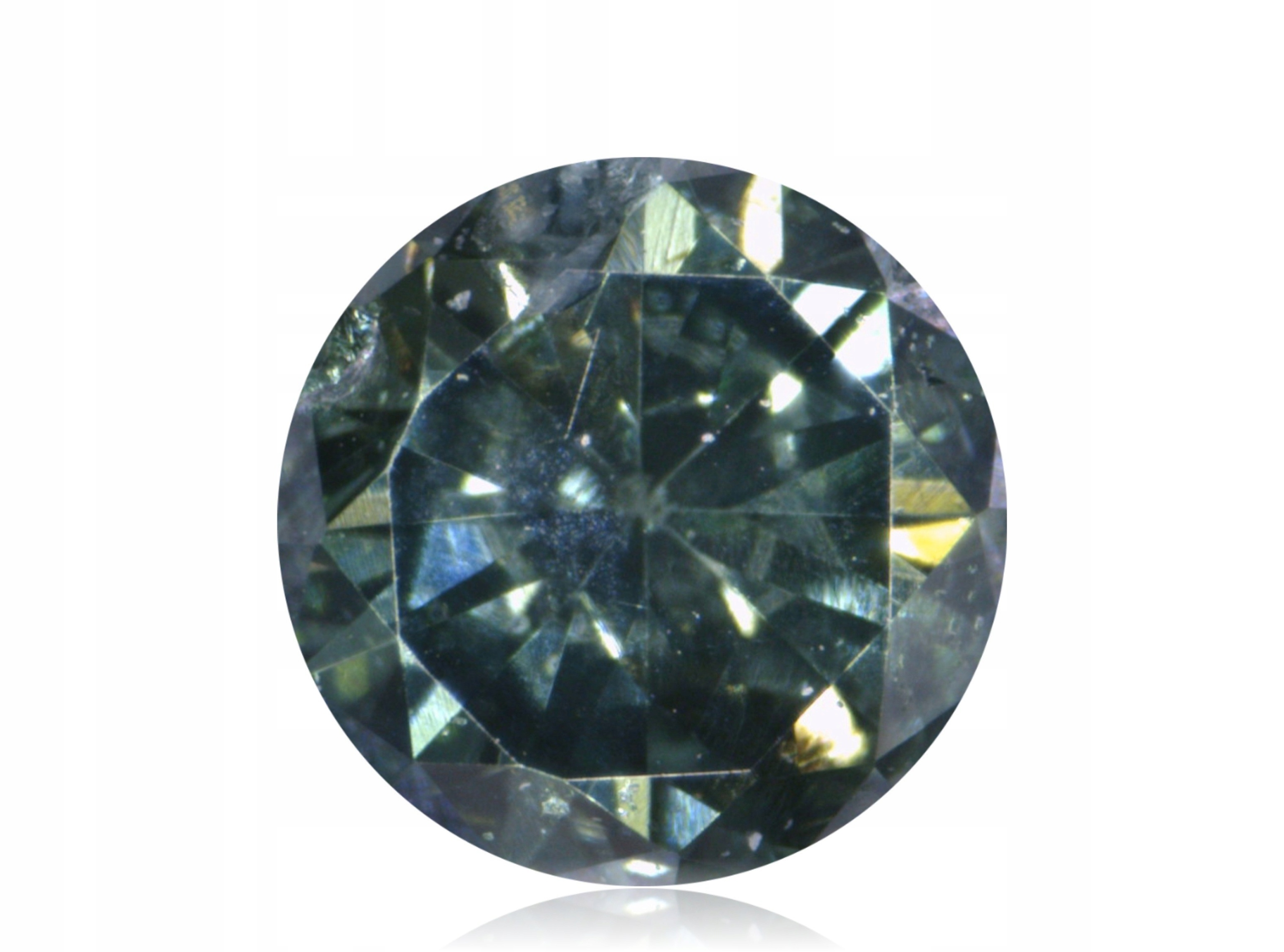 Diamant 0.06ct Zelený Briliant SI2 eCertifikát Wbd