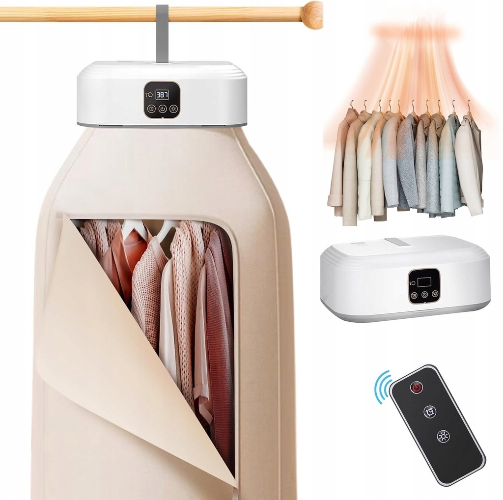 Levně Sušák Na Prádlo Rychlá Elektrická Přenosná Závěsná 600W Skříň
