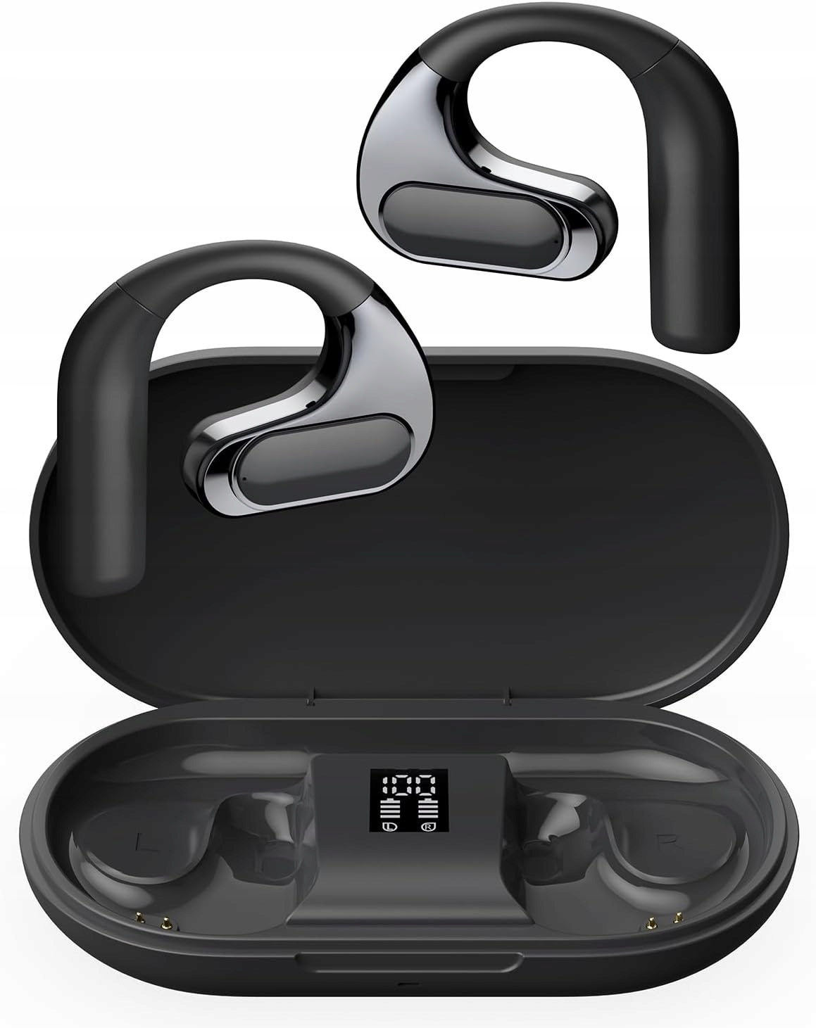 Bezdrátová sluchátka do uší Bluetooth 5.4 Otevřené ucho Sluchátka F6