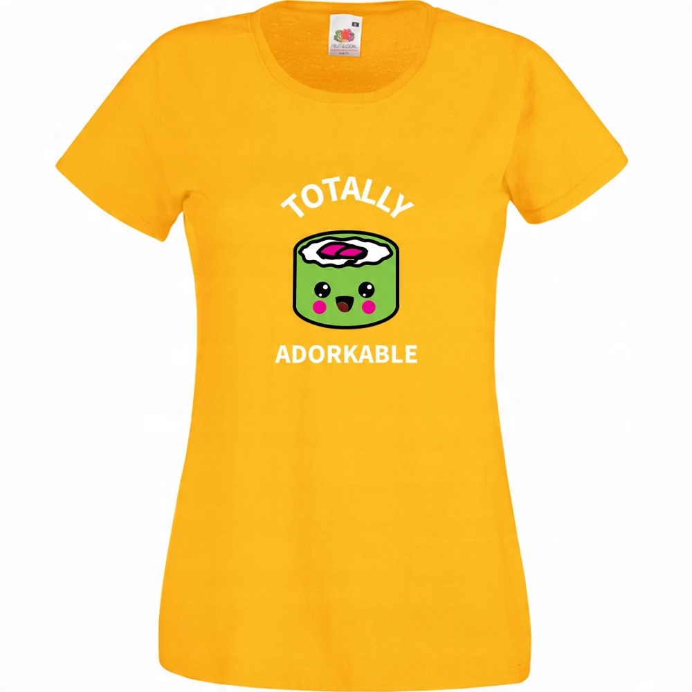 

Koszulka adorkable sushi urocze S żółta