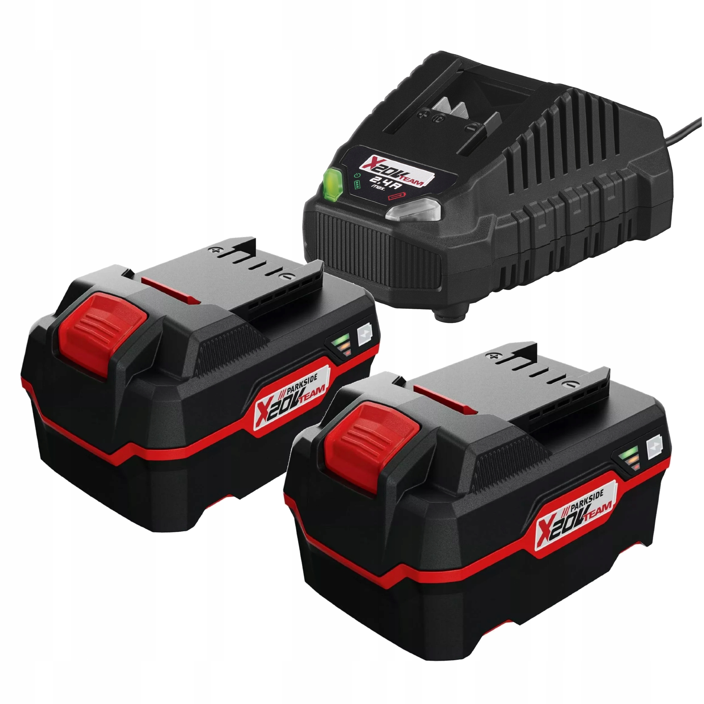 2x Akumulator 4ah + ładowarka 65W PARKSIDE Zestaw 20V PAP 20 B3 + PLG 20 C1