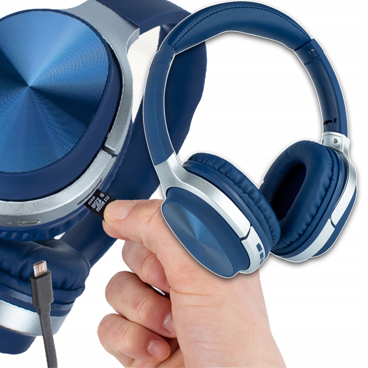 Bluetooth Sluchátka Na Dárek Přes Uši Basový Mikrofon Bezdrátový Jack