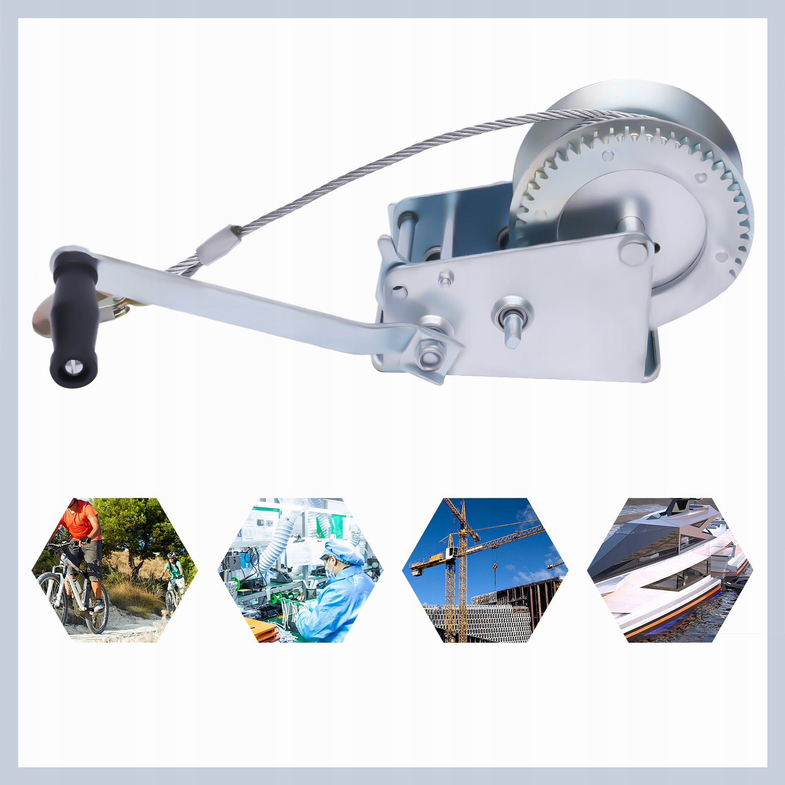 WCIĄGARKA RĘCZNA LINOWA KORBOWA 10M1588kg EAN (GTIN) 0788745234798