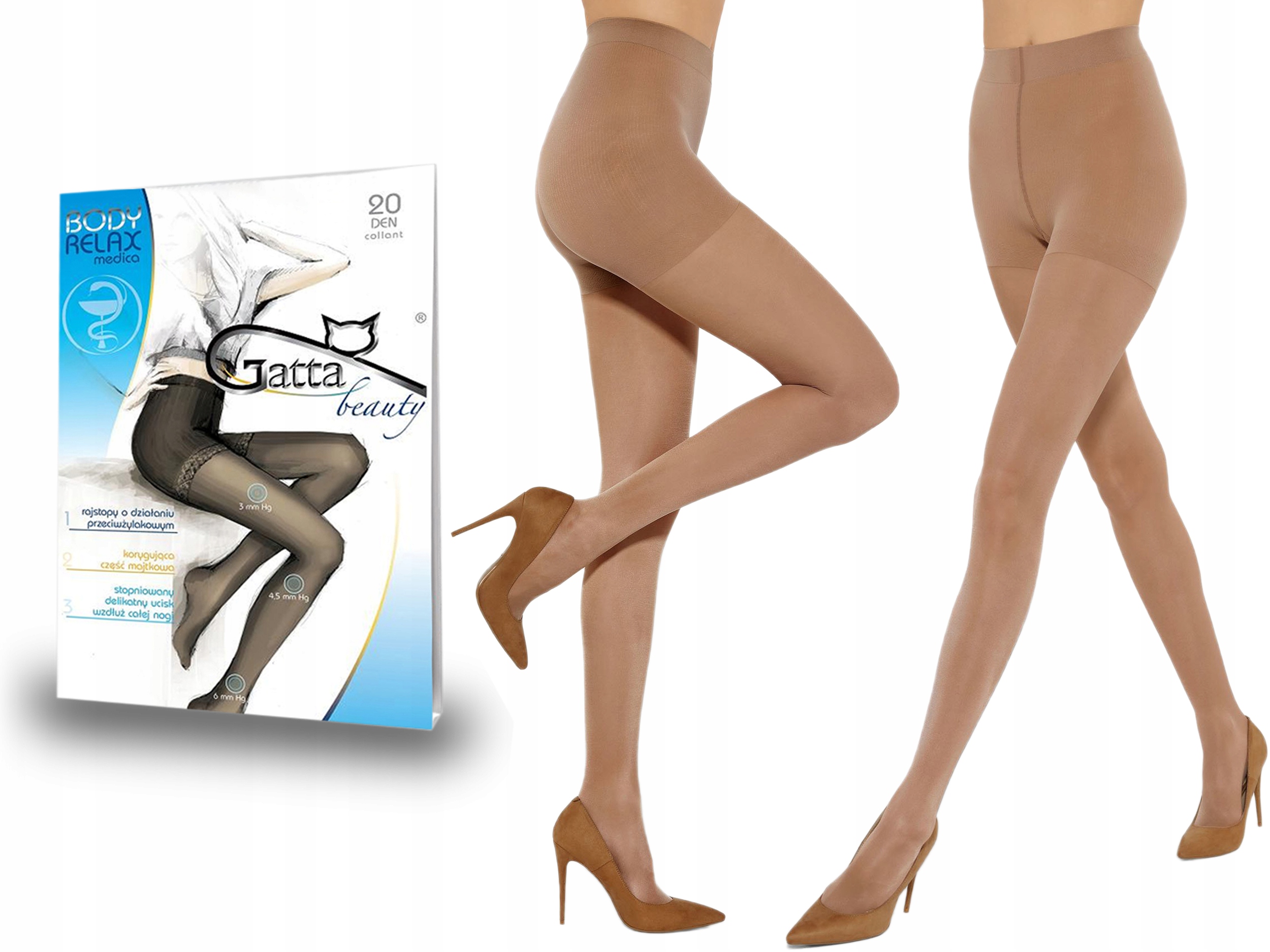 

Rajstopy Body Relax Medica Gatta, 20 den daino 4-L