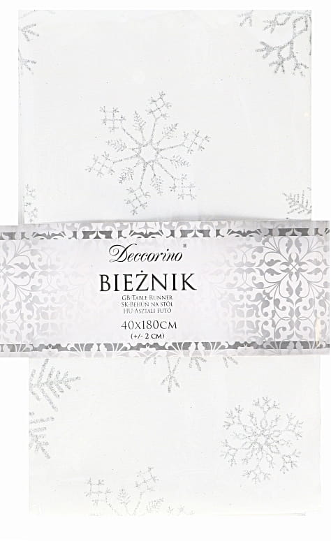 

Bieżnik 40X180 CM Boże Narodzenie Śnieżynki Święta