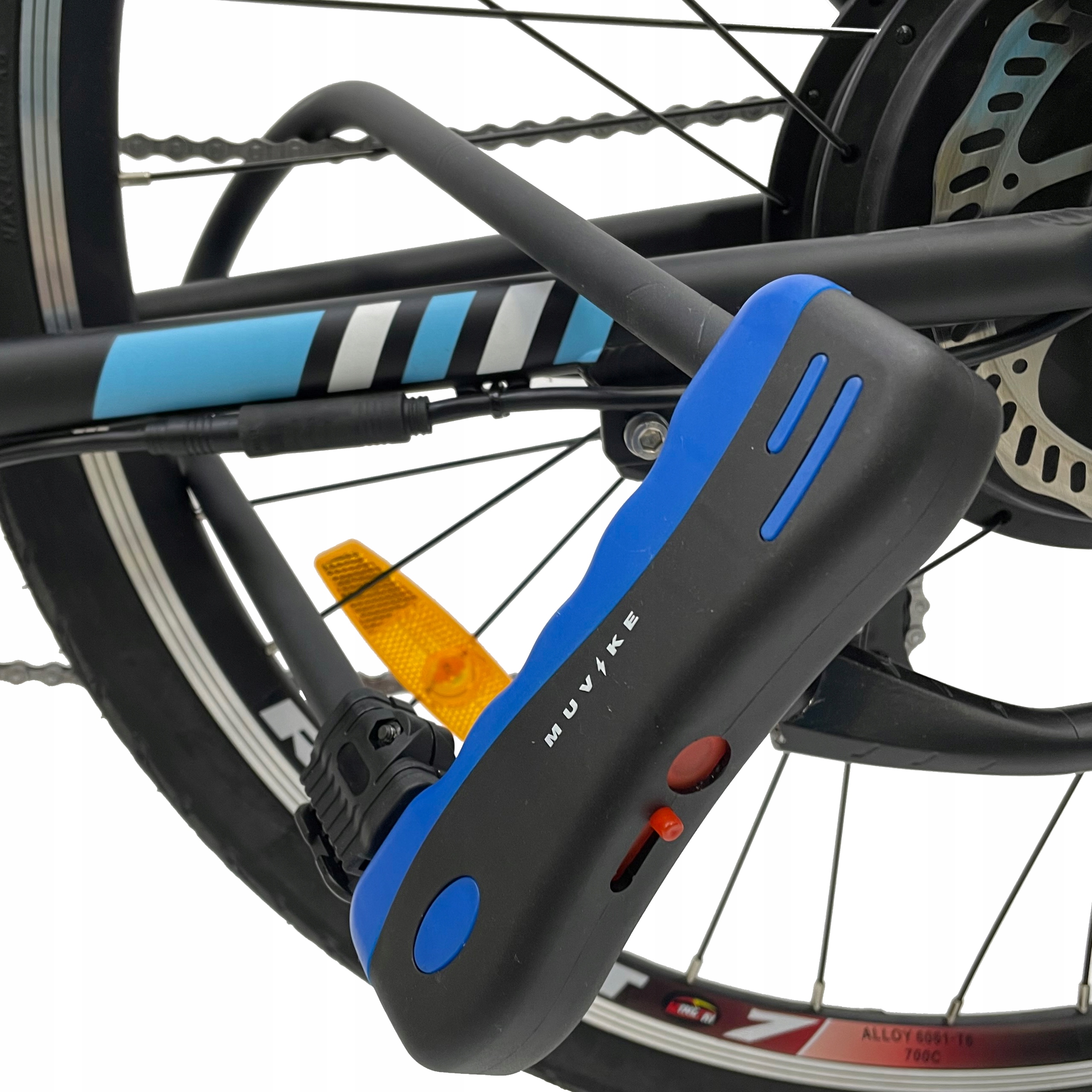 ZAPIĘCIE ROWEROWE U LOCK ZAPIĘCIE DO ROWERU MUVIKE U-SHAPE 320/14K STAL Długość 320 cm