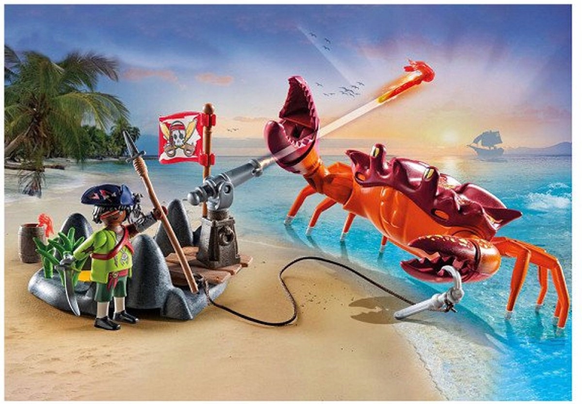 PLAYMOBIL - WALKA Z OGROMNYM KRABEM - PIRACI PIRATES 71532 Marka Playmobil
