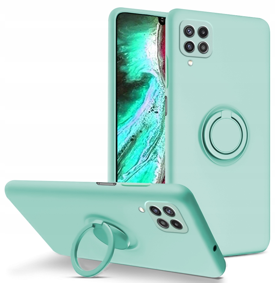

Etui Silicone Ring +Szkło do Samsung Galaxy A22 4G