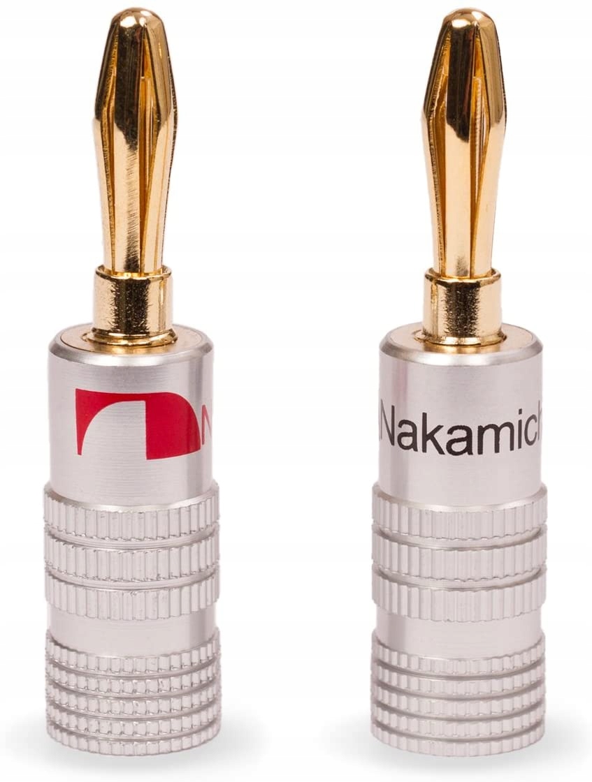 

Wtyki bananowe głośnikowe Nakamichi proste 2 szt