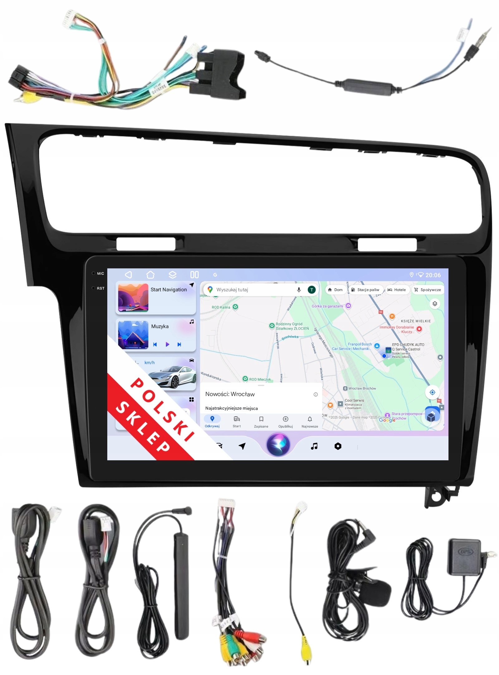 Navigácia Rádio 2DIN Android Volkswagen Golf VII 6/128GB Dsp Carplay Lte