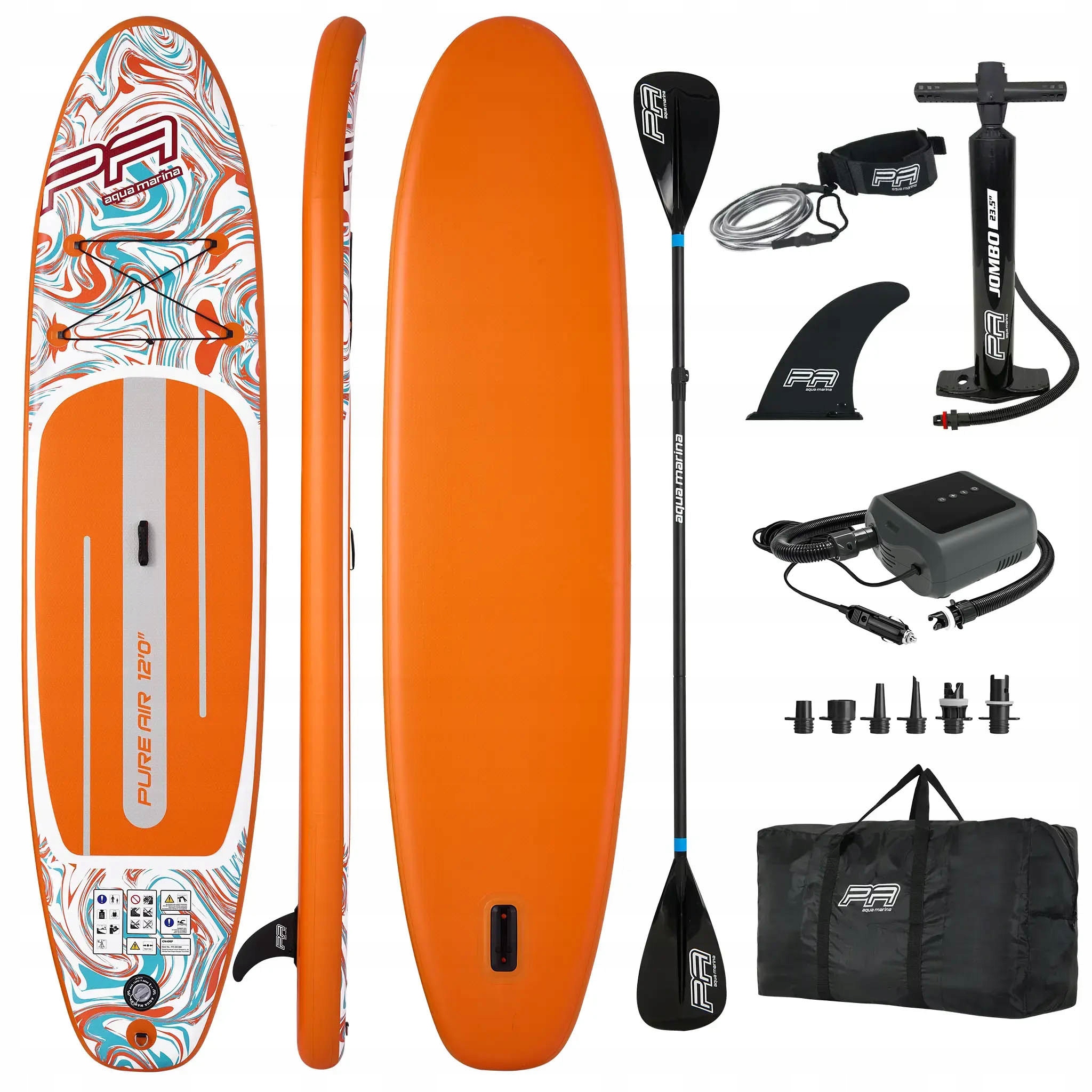 Deska Sup Pompowana Aqua Marina Pure Air Coast 366cm Pompka Pbg 6 12V