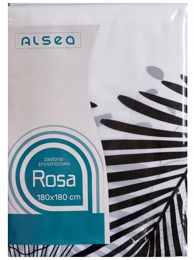 

Rosa Tekstylna Zasłona Zasłonka Prysznicowa Wz. 10