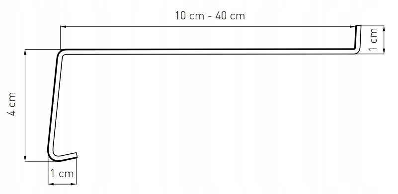 Parapet zewnętrzny STALOWY kolory do wyboru 15 cm Kolor inny kolor