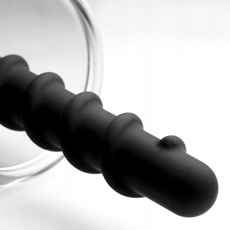 BLACK-3 Zestaw Silikonowych Analplugów z Pompką dla Kobiet i Mężczyzn — miniatura 9