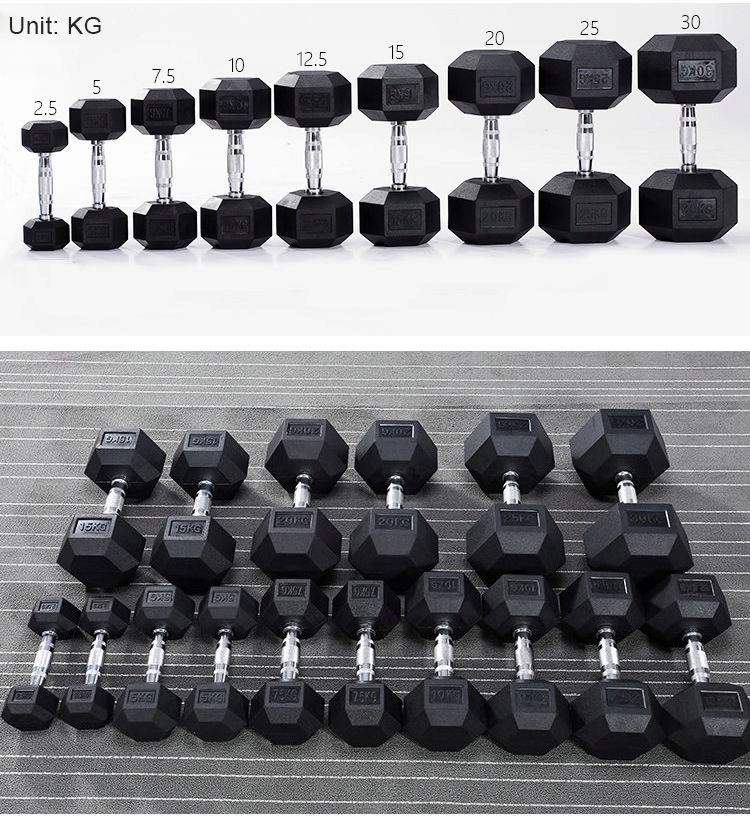 Hantle gumowane powlekane ciężarek 30 kg SIŁOWNIA CROSSFIT HANTLA ZE STALI Typ stałe