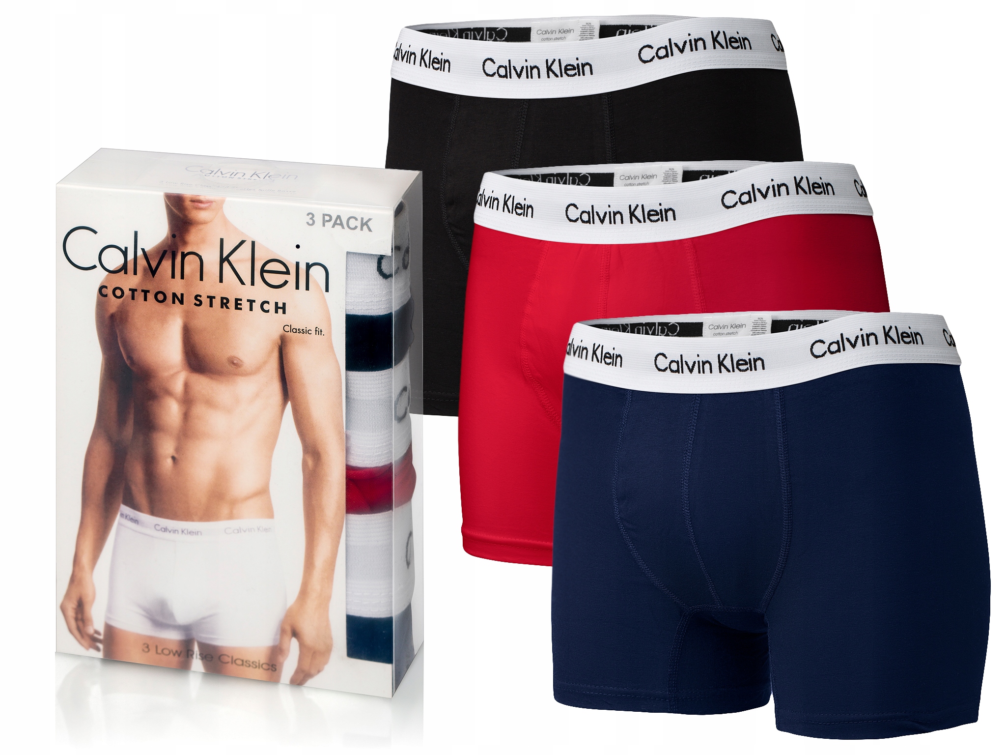 

Bokserki Calvin Klein 3 Pary Pudełko [XL]