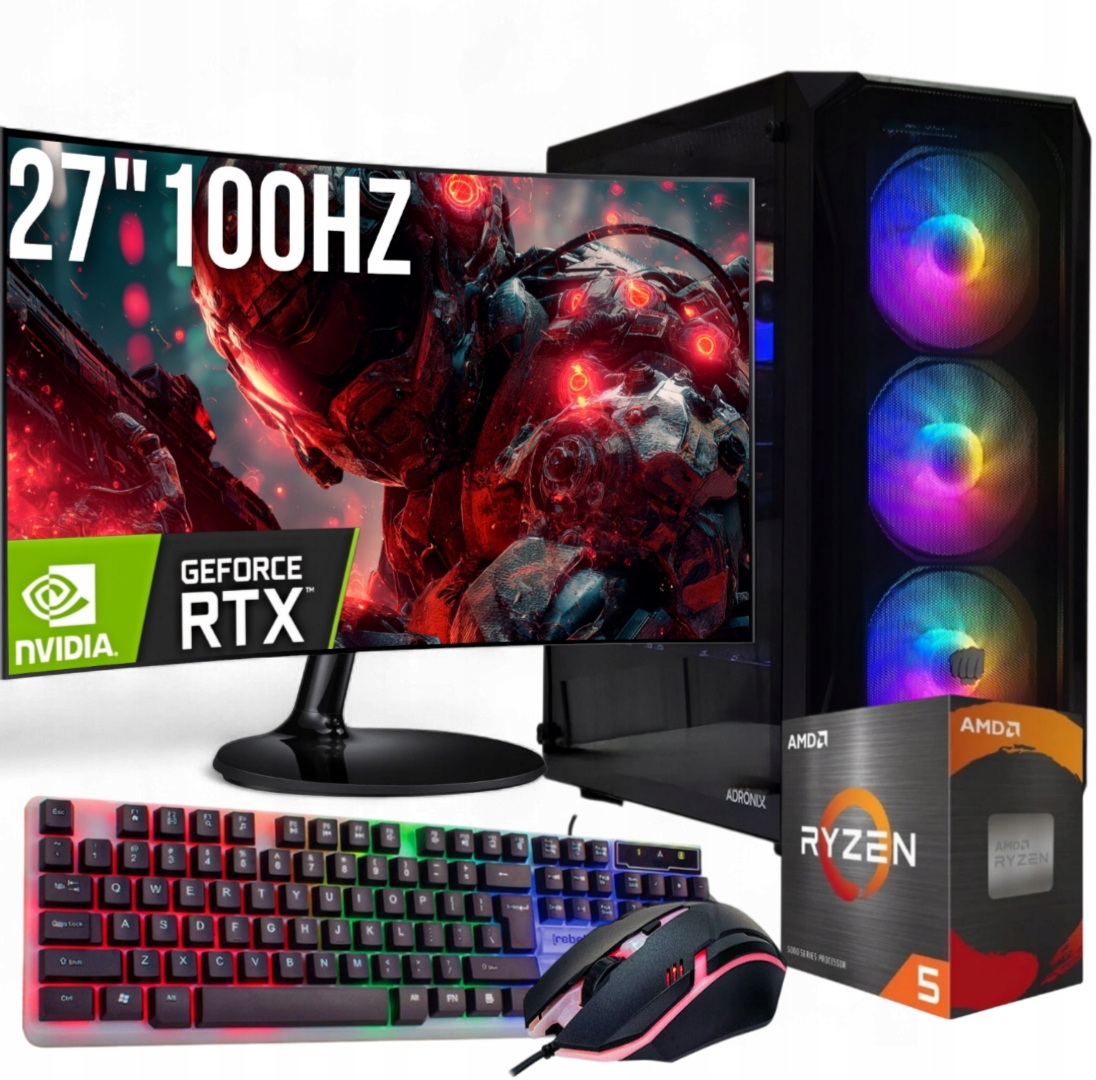 Herní Pc Ryzen 5 5500 Rtx 3050 6GB 32GB DDR4 M2 1TB Wi-Fi WIN11