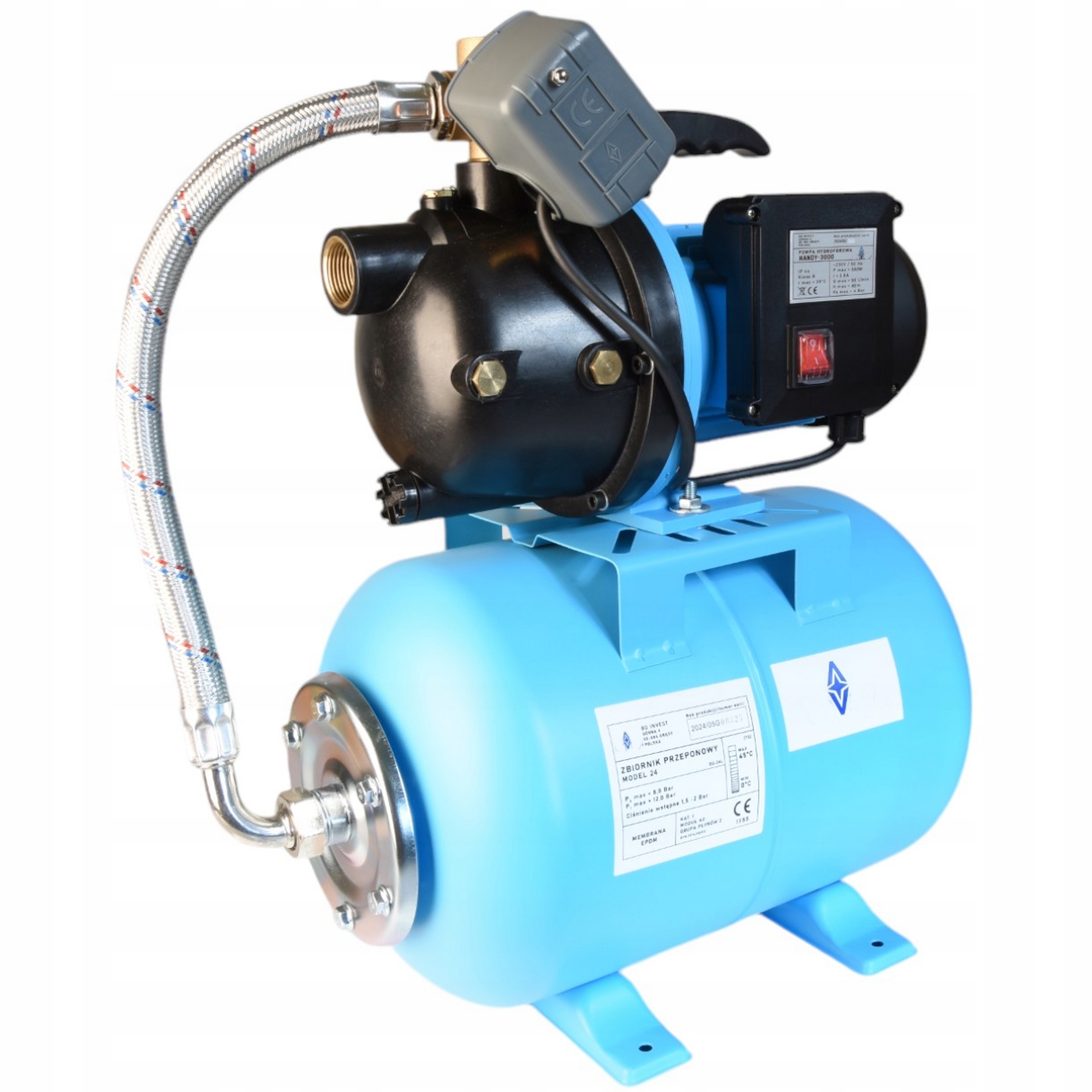 Hydrofor Handy 3000 Hydroforová Pumpa Príslušenstvo Nádrž 24 L 3000 l/h