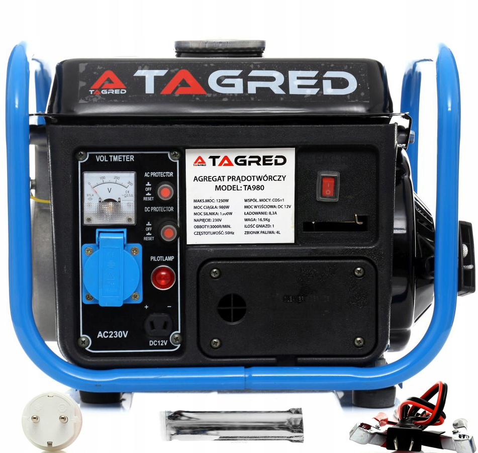 Agregat prądotwórczy Tagred 1550W 2.1 HP TA980