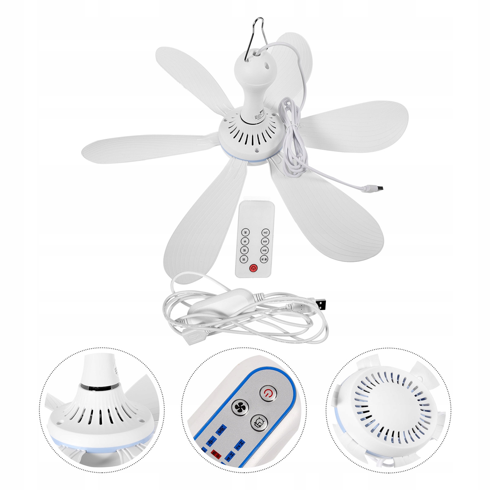 WENTYLATORY NAMIOTOWE Z baldachimem PRZENOŚNY SUFIT SZEŚCIOKĄTNY Marka bez marki