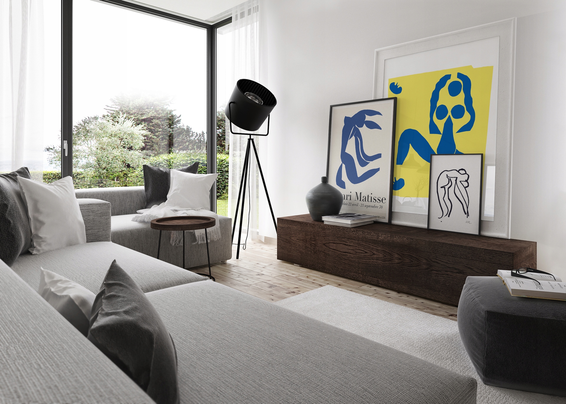 Henri Matisse Plakat Grafika Premium Art Blue B0 Wysokość produktu 141.4 cm