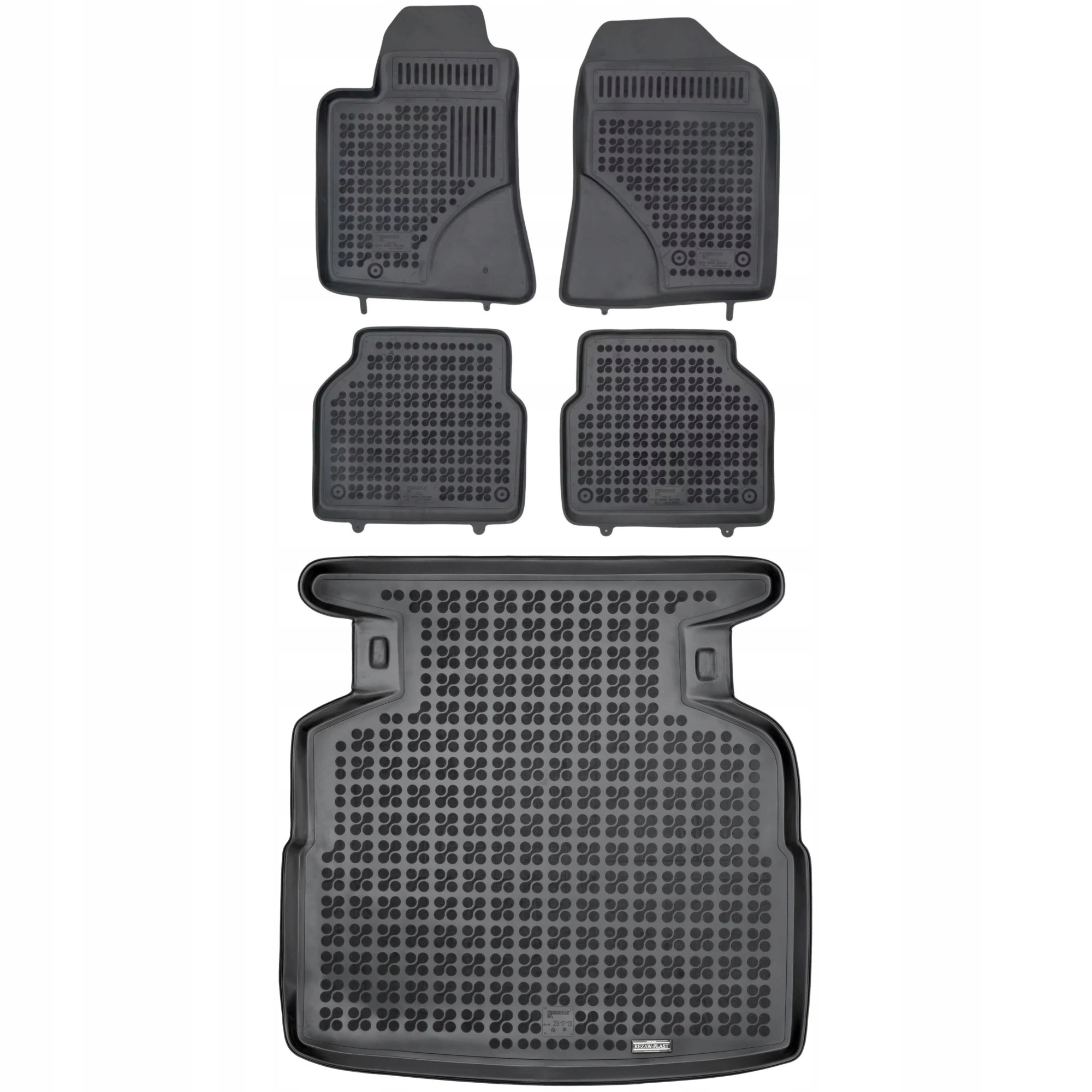 Gumová sada koberců a rohožek Toyota Avensis II 2003-2009 Sedan Sol, sklo