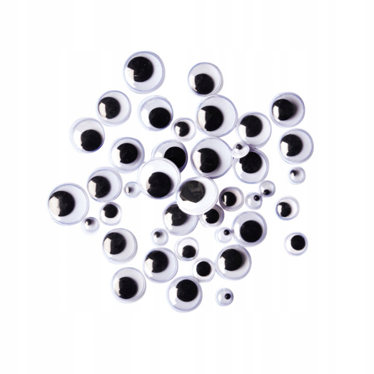 Oczy Oczka Ruchome Do Dekoracji 300szt 7,10 ,15mm