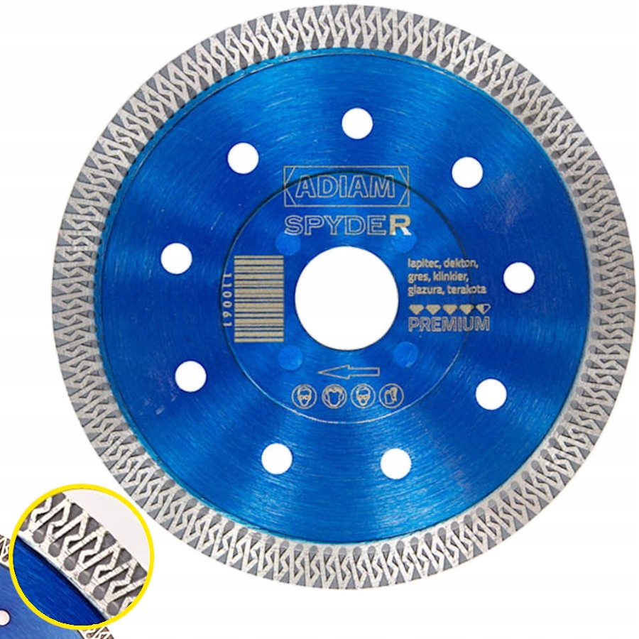 ADIAM SPYDER 115mm TARCZA DIAMENTOWA GLAZURA GRES