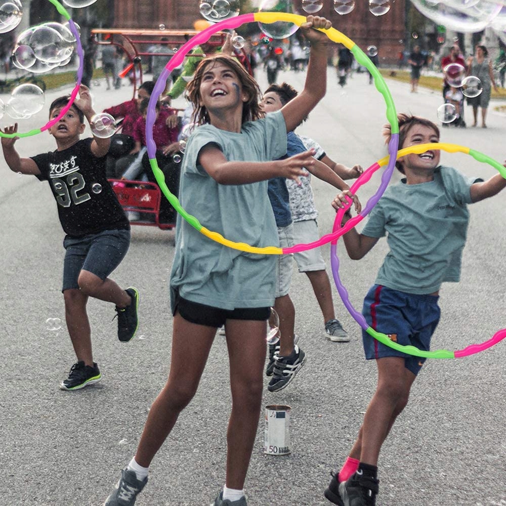 ODCHUDZAJĄCE HULAHOP KOŁO SKŁADANE HULA HOOP MASAŻ Średnica 65 cm