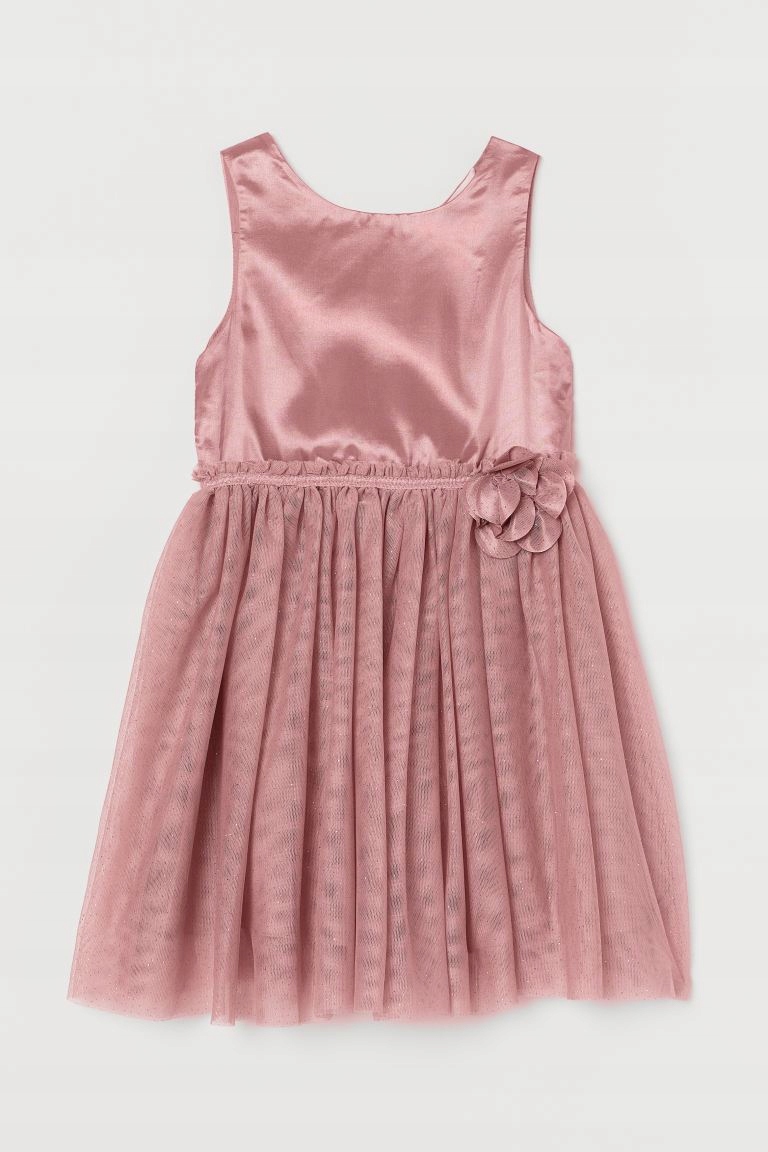 H & M Платье с тюльным дном 140
