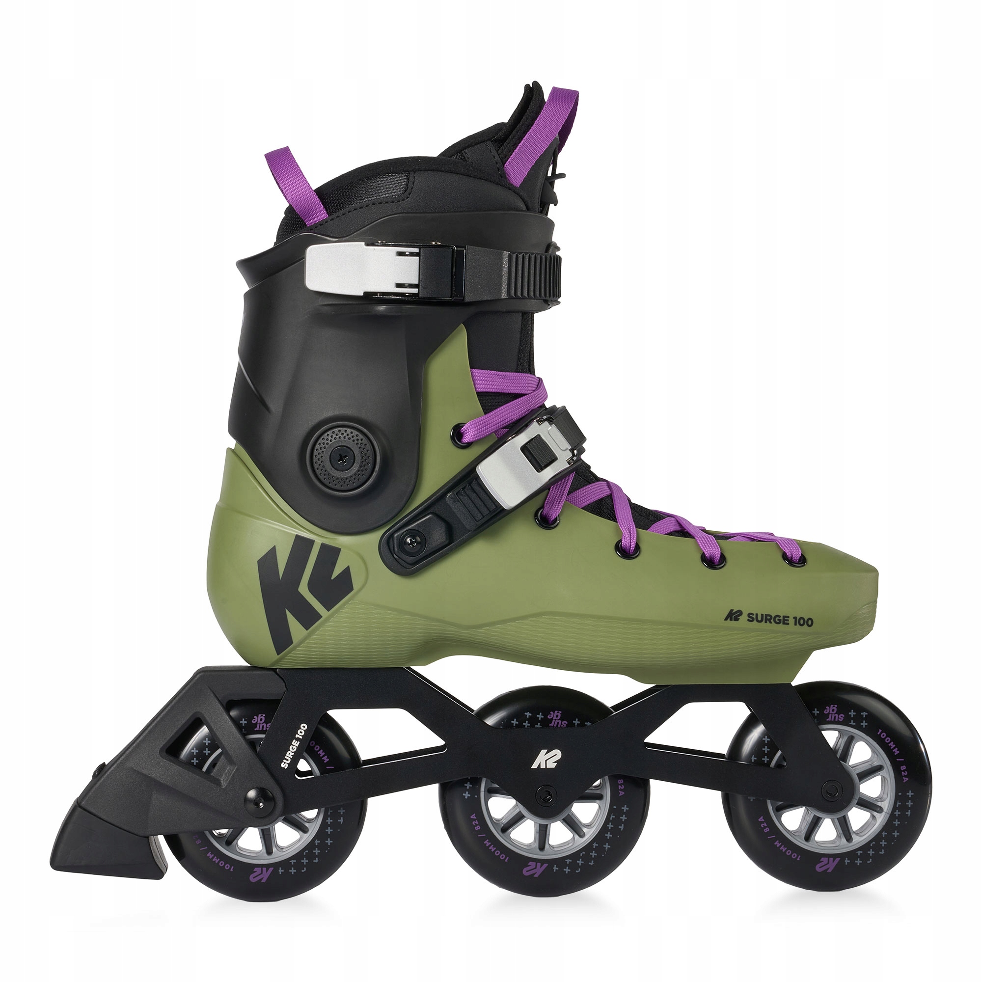 Rolki K2 Surge 100 Oliwkowo Czarne 46