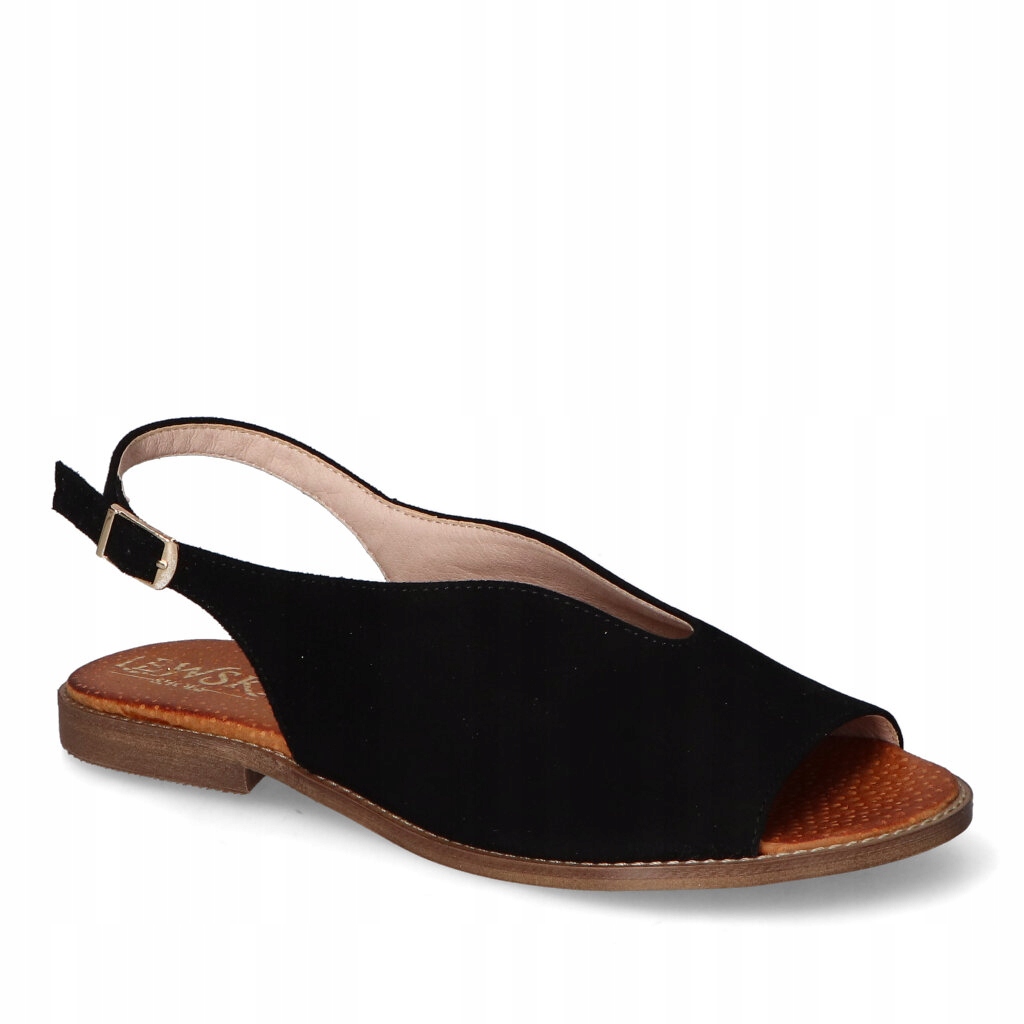 Sandály Lewski 3220/X Černý semiš 37