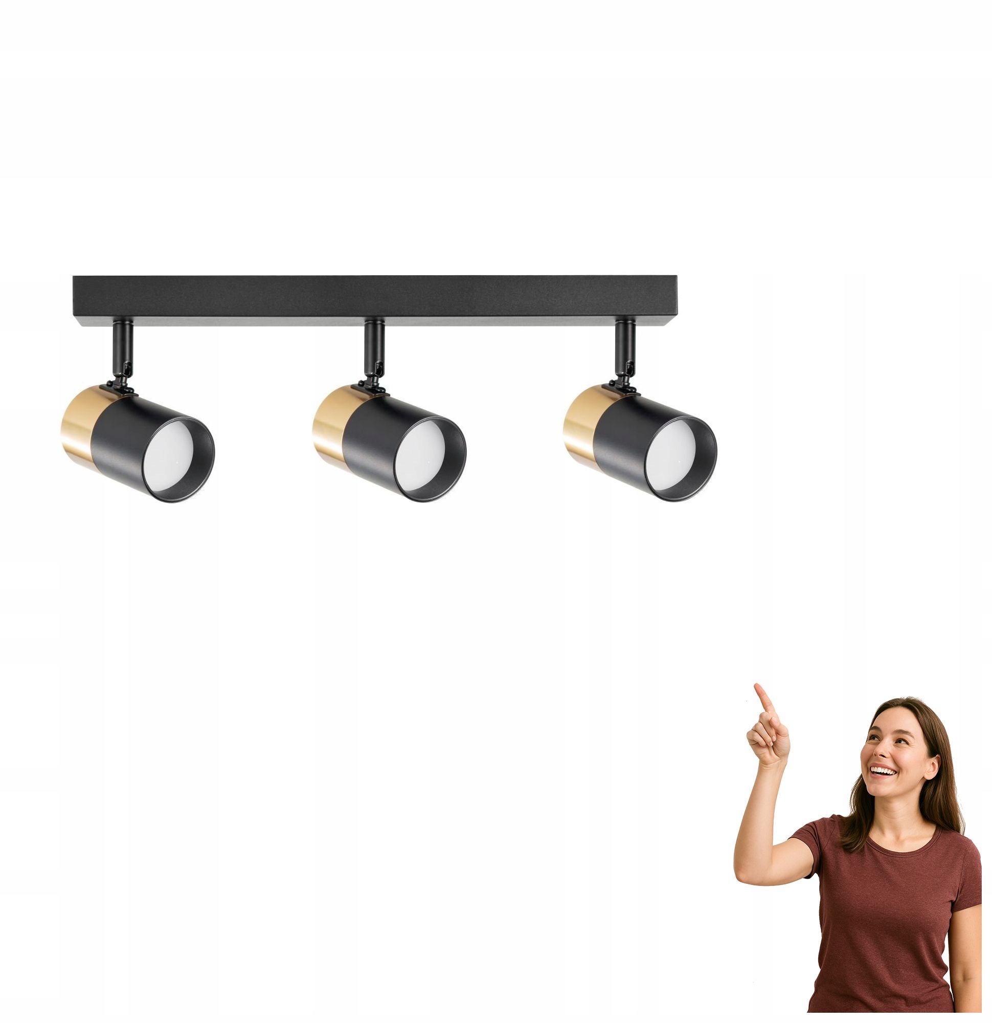 Spotová reflektorová lampa Fori OB-2204BD-3-BK Zuma Line