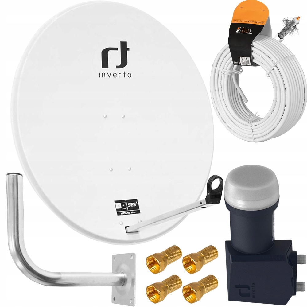 CZASZA SATELITARNA ANTENA INVERTO 80 ZESTAW TWIN