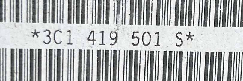 steering wheel rod blocking VW PASSAT B7 10-14 3C1419501S 3C0905861J