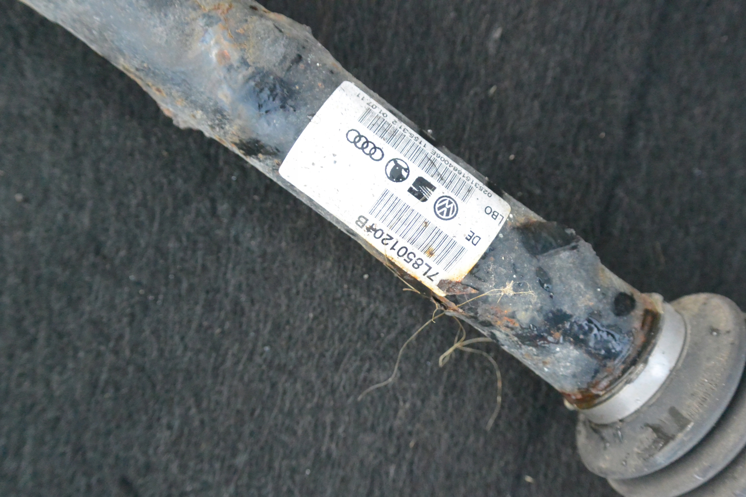 semi-axis NAPEDOWA rear part right left KPL AUDI Q7 4L
