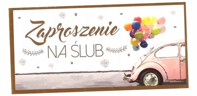 ZAPROSZENIE ŚLUB Z111 (10SZT.)