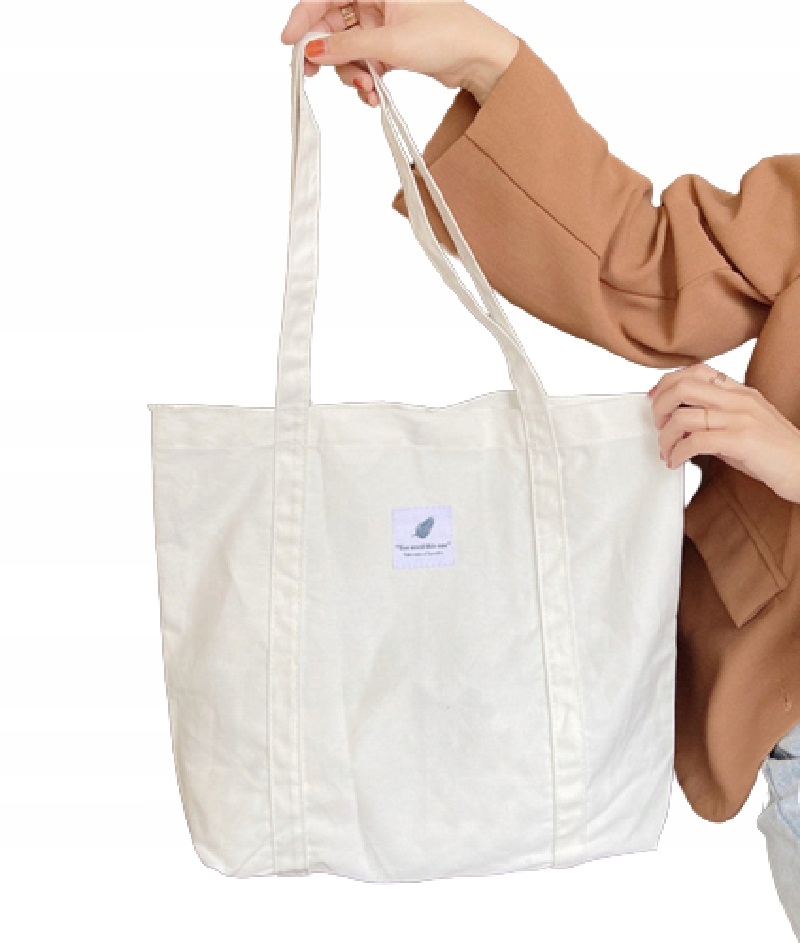 TORBA BIAŁA NA RAMIĘ DUŻA MIEJSKA PŁÓCIENNA