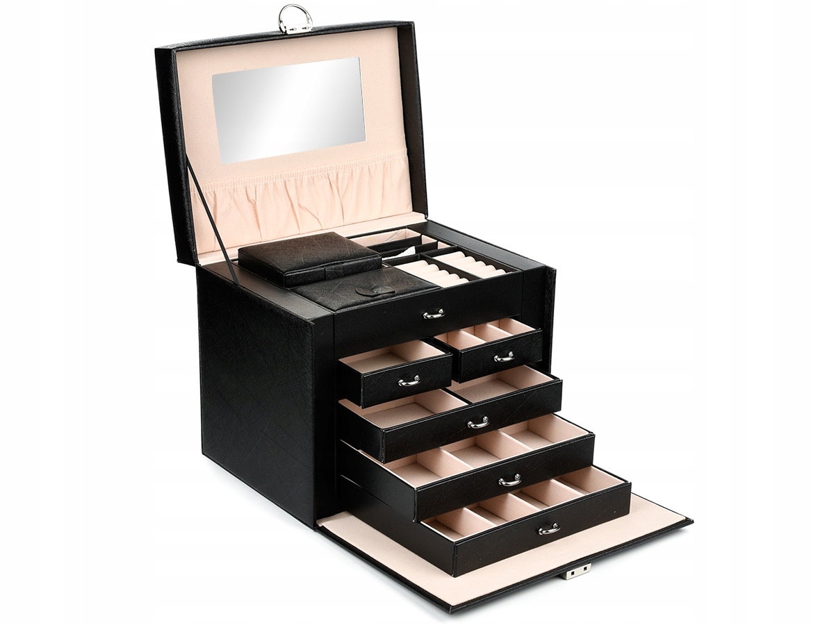 

Szkatułka Kuferek Kasetka Na Biżuterię Kolczyki